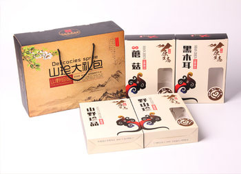 Fungus Packaging Box Mushroom Gift Box Edible Fungus Dried Fruit Gift Box Mushroom Hazelnut Pine Nut Shanzhen Packaging