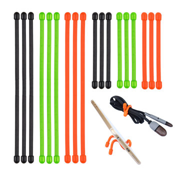 Cross-Border Spot 4.0mm Silicone Tie Rope Gear Tie Reusable Binding Rope Binding Belt Wholesale