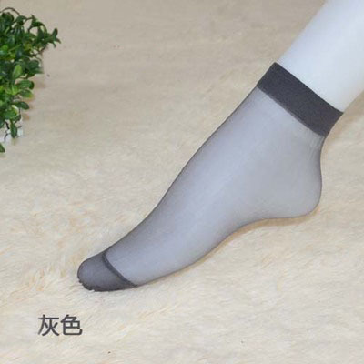 春夏超薄袜子女士透明隐形袜水晶短袜批发防勾丝夏季肉色性感丝袜