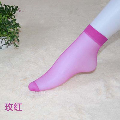 春夏超薄袜子女士透明隐形袜水晶短袜批发防勾丝夏季肉色性感丝袜