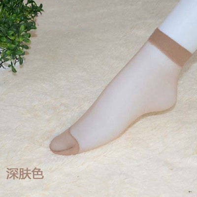 春夏超薄袜子女士透明隐形袜水晶短袜批发防勾丝夏季肉色性感丝袜