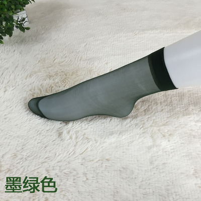 春夏超薄袜子女士透明隐形袜水晶短袜批发防勾丝夏季肉色性感丝袜