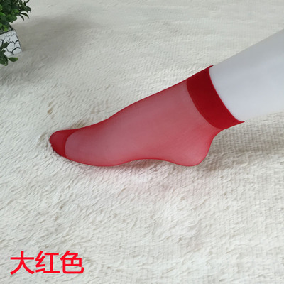 春夏超薄袜子女士透明隐形袜水晶短袜批发防勾丝夏季肉色性感丝袜