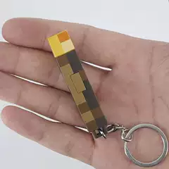 Minecraft My World Gadgets Torch Keychain Small Flashlight Model Hanging Accessories Glow