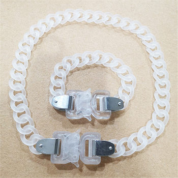 European and American Necklaces, Motorcycle Buckles, Punk Acrylic Chain Necklaces, Bracelets, Men's and Women's Sets, Clavicle Chains
