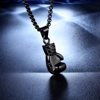 Cross-border supply retro fitness boxing gloves stainless steel titanium steel necklace sports domineering fashion punk pendant