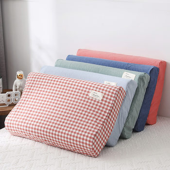 Latex Pillow Special Pillowcase Washed Cotton Pure Cotton Kidsren's 50X30 Memory Pillow Pillowcase 60X40 Cotton All Year Round