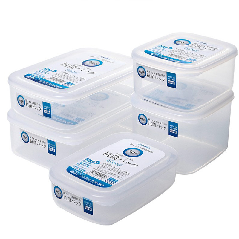 NAKAYA Japan imported plastic fresh-keeping box refrigerator food sealed jar fruit box frozen storage box storage box