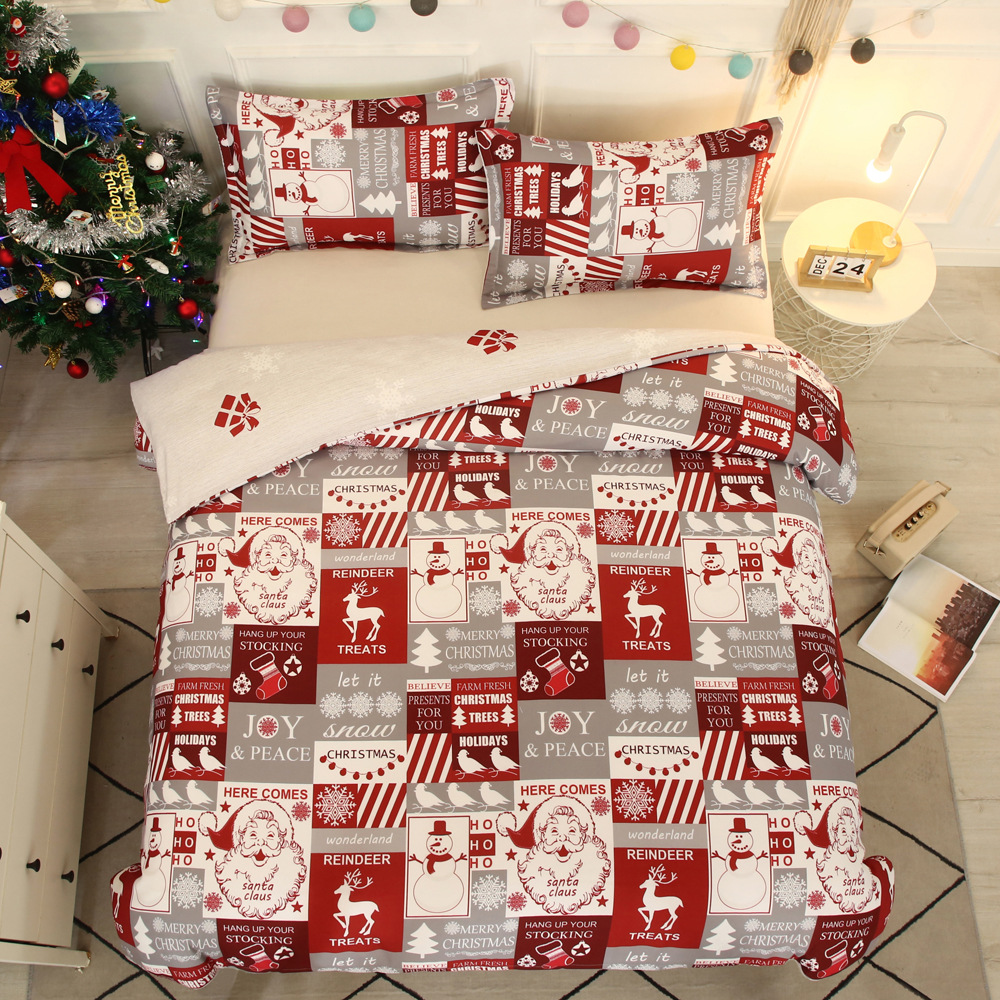 AliExpress Amazon cross-border hot new Christmas foreign trade size bedding