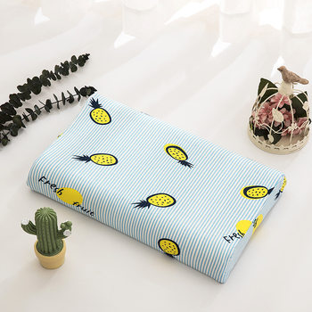 Pure Cotton Kidsren's Latex Pillowcase Student Baby Pillowcase 30*50 Cotton Rubber Memory Pillow Special Cover Cartoon