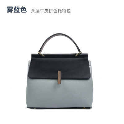 Túi Tote màu xanh sương mù
