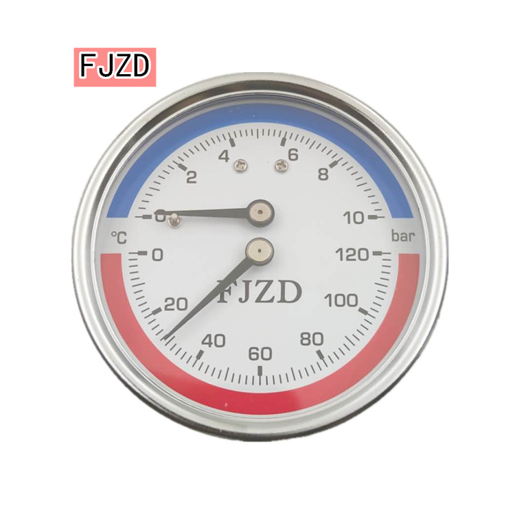Factory direct supply plumbing temperature pressure gauge double water display system engineering y filter pressure reducing valve stainless steel shell