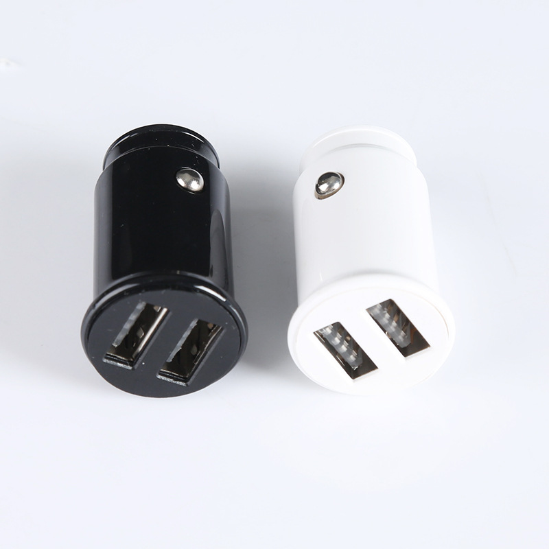 Manufacturers new QC3.0USB dual car charging head car supplies mini car charger wholesale