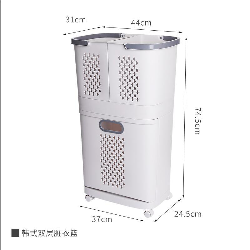 Removable Household Laundry Basket Bathroom Toilet Clothes Storage Basket Floor-to-Floor Large Portable Dirty Clothes Basket Wholesale