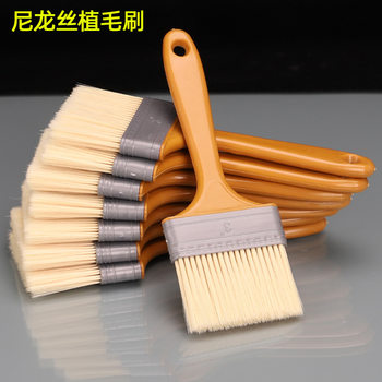 Not easy to shed hair paint brush sharpening nylon wire brush multi-purpose brush oil brush plastic handle hair planting brush
