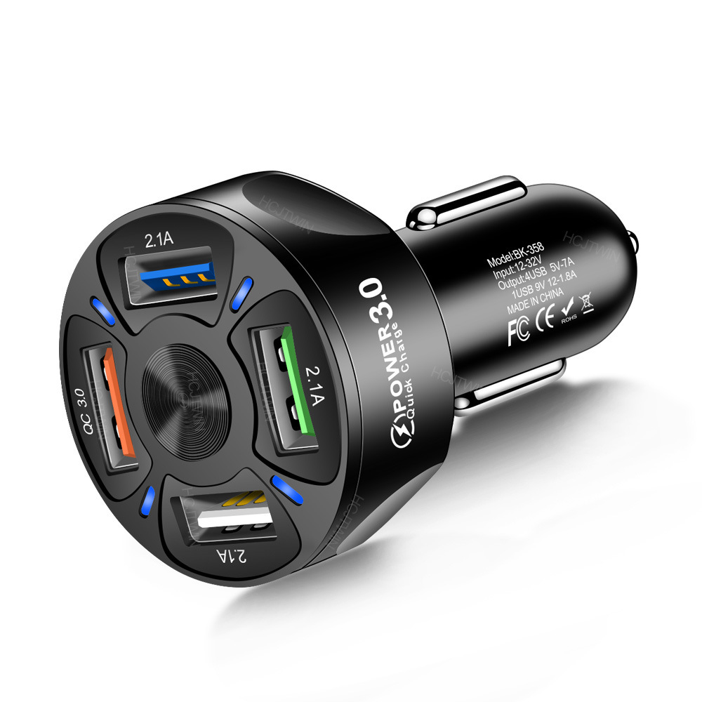 Multi-port QC3.0 4USB 3USB 20WPD flash charge fast charge car charger 6USB fast charge car charger car charger