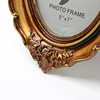 European carved resin Oval retro old photo frame frame wall hanging bronze photo frame wholesale