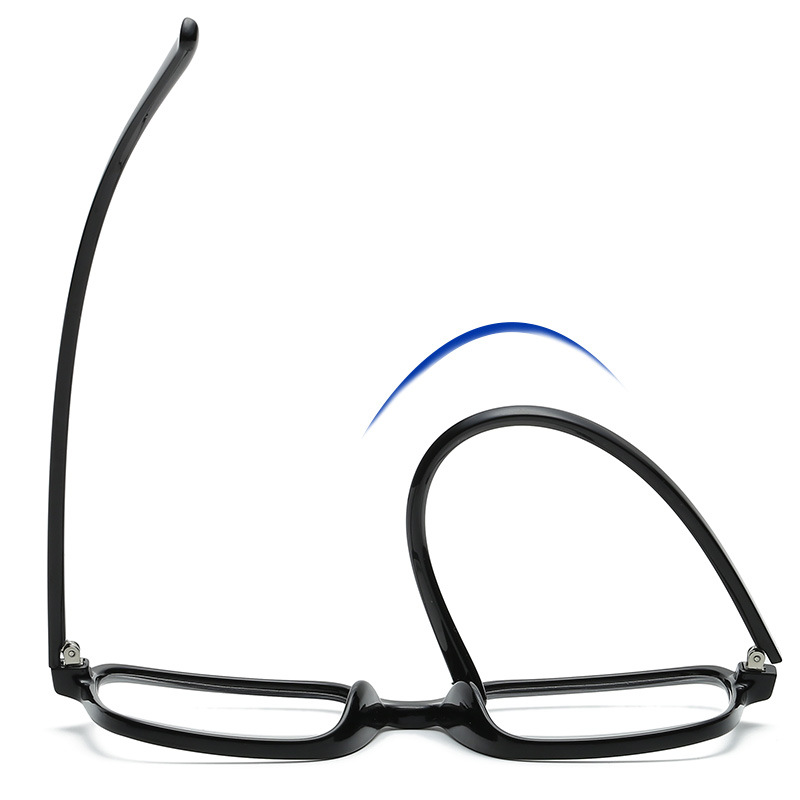 New Product Universal Korean Style Simple Trendy Large Frame Face-Slimming Transparent Light-Colored Blue Light Blocking Tr90 Eyeglass Frames