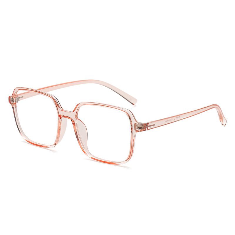 New Product Universal Korean Style Simple Trendy Large Frame Face-Slimming Transparent Light-Colored Blue Light Blocking Tr90 Eyeglass Frames