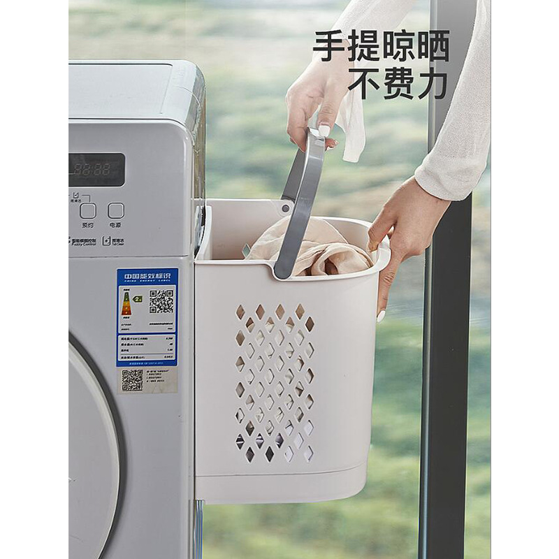 Removable Household Laundry Basket Bathroom Toilet Clothes Storage Basket Floor-to-Floor Large Portable Dirty Clothes Basket Wholesale