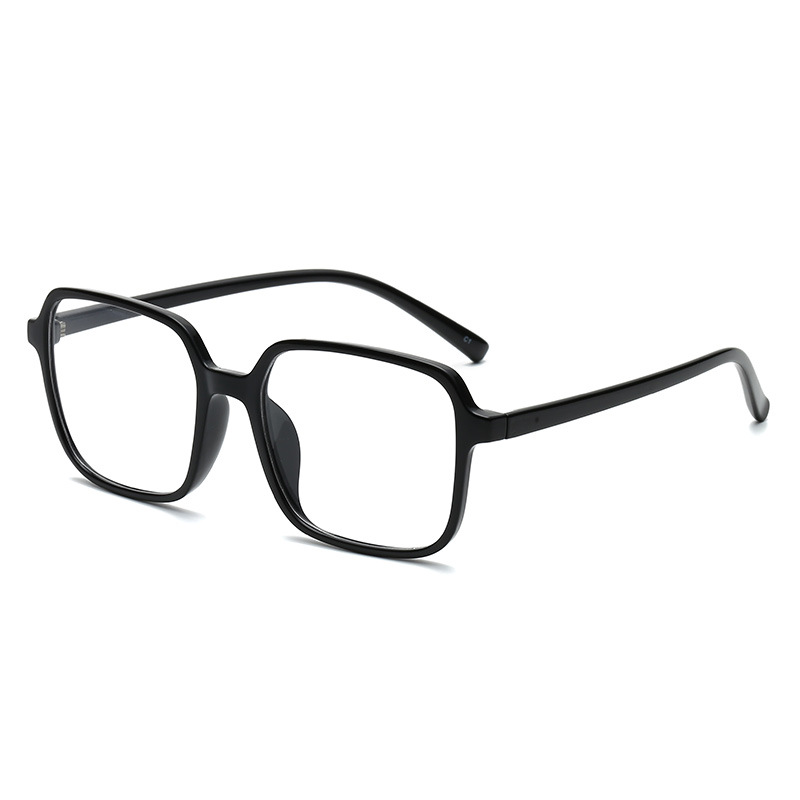 New Product Universal Korean Style Simple Trendy Large Frame Face-Slimming Transparent Light-Colored Blue Light Blocking Tr90 Eyeglass Frames
