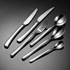 En 304 Stainless Steel Moonlight Knife and Fork Spoon Tableware suit Heavy Western Tableware Dessert Spoon Gift suit
