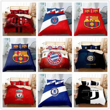 Football Luxury Digital Printing Crown Cross-Border Quilt Cover Set