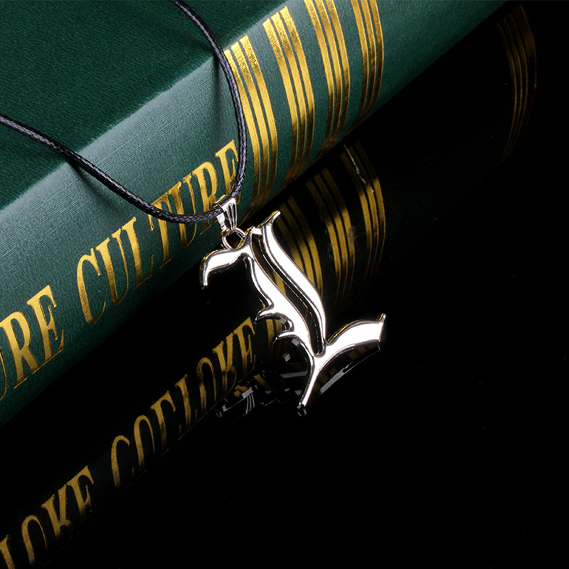 Anime Death Note L Necklace Luke Keychain Feather Pen Yagami Moon Wholesale Dropshipping Gift Box