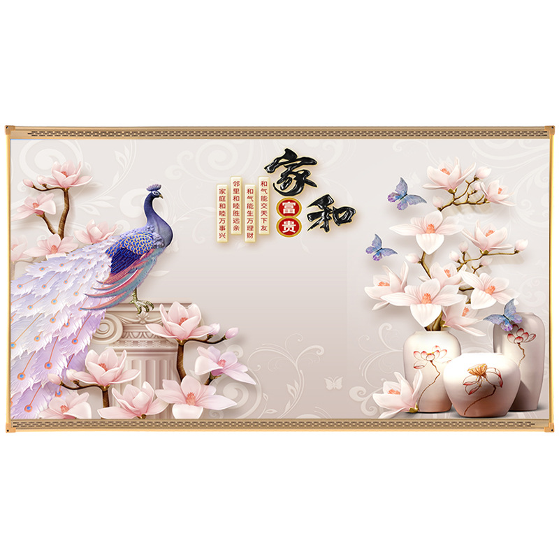 厂家直供石墨烯碳晶墙暖取暖器家用节能壁画电暖器壁挂式电暖画