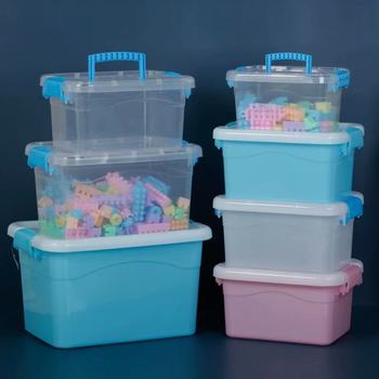 Plastic Storage Box Toy Storage Box Household Wardrobe with Lid Building Blocks Socks Storage Box Laundry Bead Box