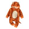 Full Moon Clothing Ins Popular Tiger-Shaped Hooded with Tail Long-Sleeved Rompers Directly Supplied with Round Neck for Infants and Young Children