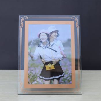 Wholesale Creative Photo Frame Table A4 Honorary Certificate Frame Factory Direct Sale 6inch Crystal Photo Frame Glass Photo Frame