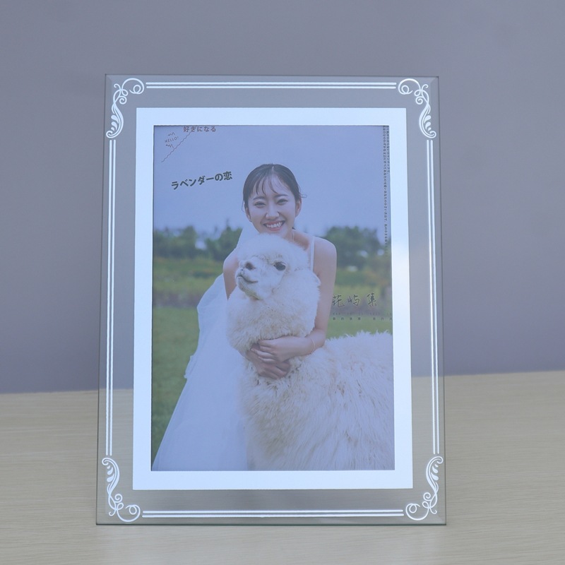 Wholesale creative photo frame table a4 honor certificate frame factory direct 5 678 inch crystal photo frame glass photo frame