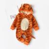 Full Moon Clothing Ins Popular Tiger-Shaped Hooded with Tail Long-Sleeved Rompers Directly Supplied with Round Neck for Infants and Young Children