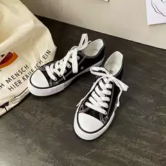 Canvas Shoes for Women 2026 Spring and Autumn New Style White Shoes Korean Version Men's Shoes Couple Style Trendy Harajuku Student Sneakers Trendy