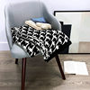 Nordic Style Houndstooth Blanket Board Room Sofa Blanket Soft Blanket Knitted Blanket Wool Leisure Blanket