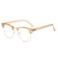 C39-transparent tea gold frame-anti blue light
