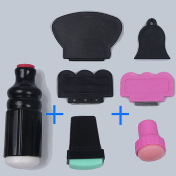 Nail tools fashion single-head silicone nail printing stamp tools DIY nail printing stamp tools 7-piece set