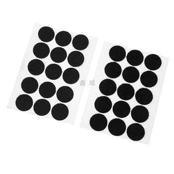 Manufacturer Wholesale Adhesive Velcro, Self-Adhesive Mother-In-Law Stickers, Double-Sided Adhesive Burr, Round Punched Hook and Loop Tape