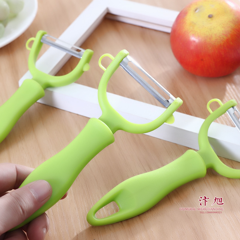 Factory Direct supply kitchen tools peeler plastic melon Planer fruit peeler multi-functional plastic pulling planer