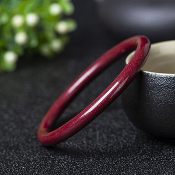 Natural raw ore cinnabar bracelet over 96% high-content Emperor purple gold sand fine Circle men's and women's bracelet