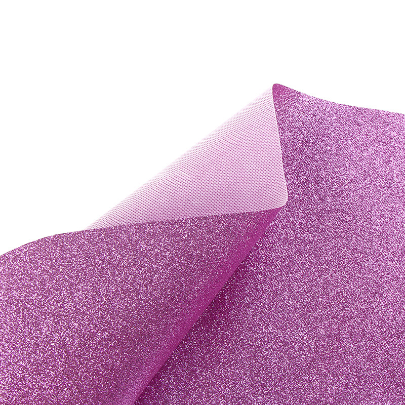 Factory Direct Supply Glitter Pu Non-Woven Glitter Handmade DIY Glitter Special Stage Wall Cloth Leather Fabric