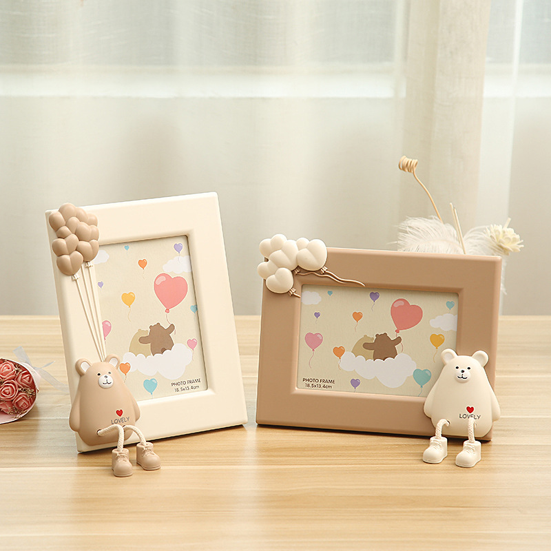 New creative cute 7 inch Mouse photo frame children's cartoon Three-dimensional photo frame kindergarten baby table wholesale