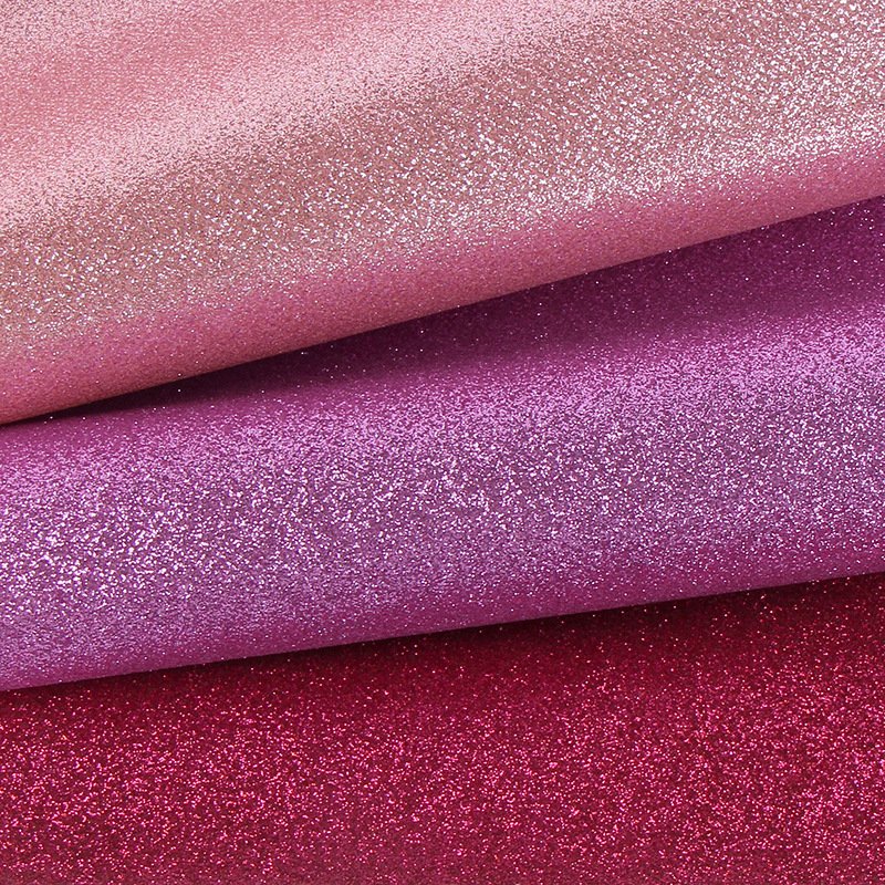 Factory Direct Supply Glitter Pu Non-Woven Glitter Handmade DIY Glitter Special Stage Wall Cloth Leather Fabric