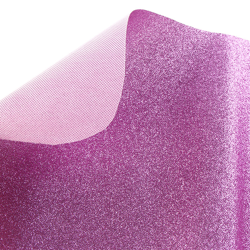 Factory Direct Supply Glitter Pu Non-Woven Glitter Handmade DIY Glitter Special Stage Wall Cloth Leather Fabric