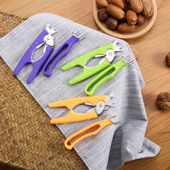 Walnut Clip Pecan Pliers Nut Whole Grain Shell Stripper Bigroot Fruit Shell Breaking Gadget Shelling King Artifact