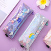 Creative Star Star quicksand pencil case ins student personalized stationery bag waterproof gorgeous stationery case laser pen case