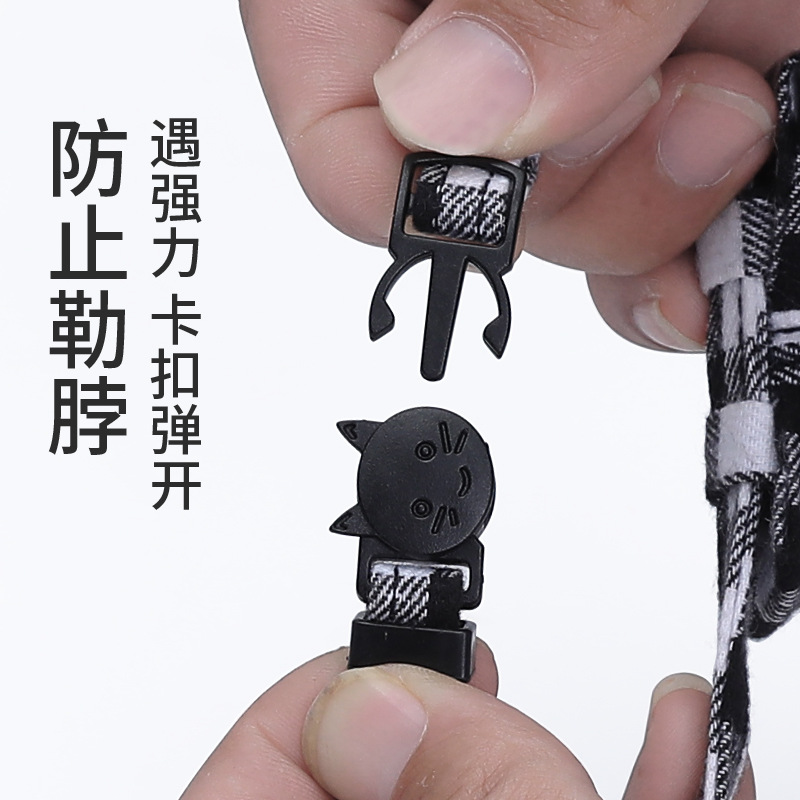 Pet Collar British Plaid Bow Cat Collar Buckle with Bell Cat Collar Factory Outlet
