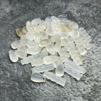 Madagascar ice chalcedony agate accessories pendant peanut bamboo joint safety buckle car hanging sweater chain pendant