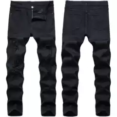 New 2025 Men's Stretchy Slim Straight Jeans Casual Stylish Wholesale & Dropshipping